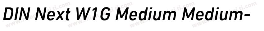 DIN Next W1G Medium Medium字体转换